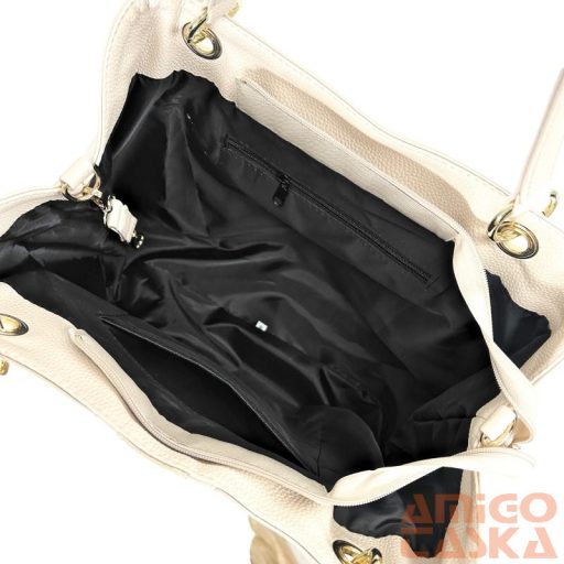 Zellia Női Válltáska 24077 Beige-Arany - Pearl -