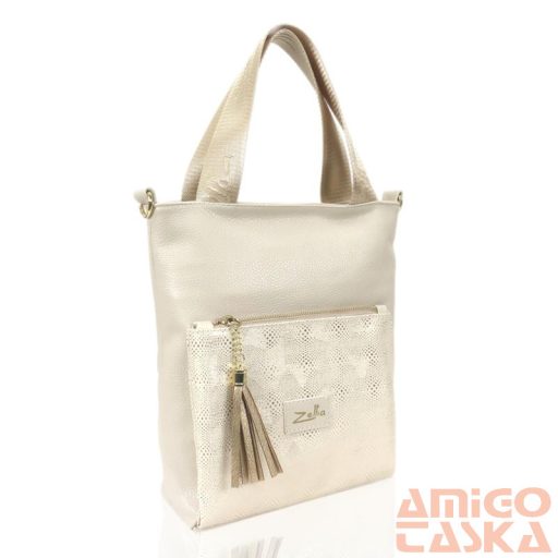 Zellia Női Válltáska/Kézitáska 17095 Beige - Awi -