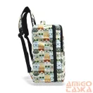 Zellia Hátizsák Hz-104 Macska Mintás - #99 - Vízlepergetős - 40 X 25 X 20 Cm