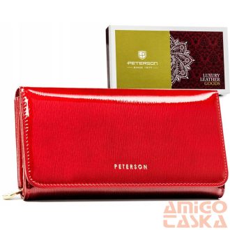   Peterson Női Bőr Pénztárca Ptn 421077-Sh-7495 Red - Piros