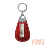 Bőr Kulcstartó Brelok-Cry-Dr-3883 Red
