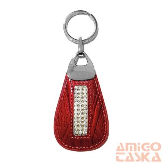 Bőr Kulcstartó Brelok-Cry-Dr-3883 Red
