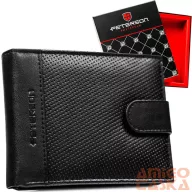 Peterson Férfi Bőr Pénztárca Ptn N992L-Dot-9561 Fekete