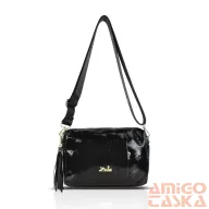 Zellia Női Oldaltáska Zlb210 Fekete Lakk