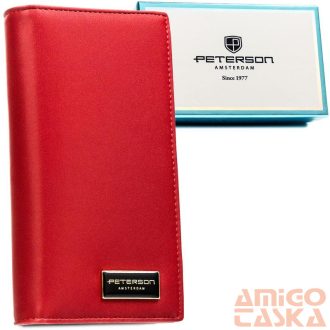   Peterson Női Pénztárca - Echo És Természetes Bőr Ptn Ps1431-Hnl-2876 Red