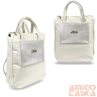 Zellia Női Hátizsák Zlb245 Világos Beige-Arany - Shiny -