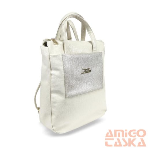 Zellia Női Hátizsák Zlb245 Világos Beige-Arany - Shiny -