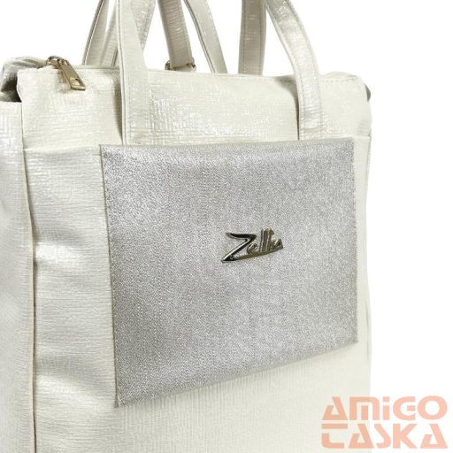 Zellia Női Hátizsák Zlb245 Világos Beige-Arany - Shiny -