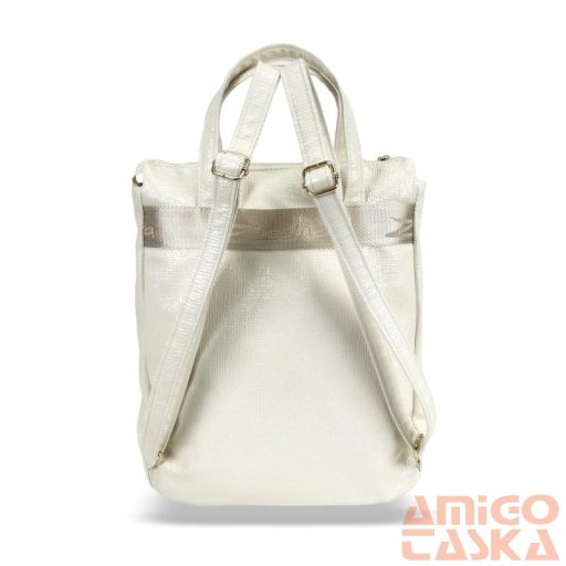 Zellia Női Hátizsák Zlb245 Világos Beige-Arany - Shiny -