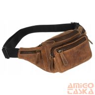 Wild Férfi Bőr Ővtáska 2506-Mh/3527  Világos Barna