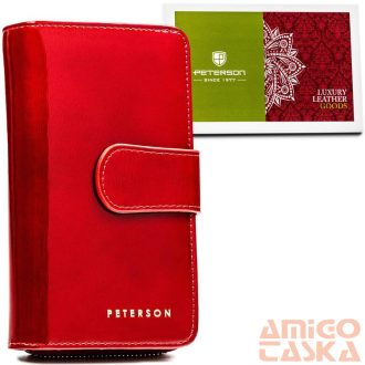 Peterson Női Bőr Pénztárca Ptn 76116-Sh-0868 Red - Piros