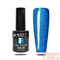   Next By Zellia Gél Lakk 10Ml - Hema / Tpo Free - ZB-127 - Jeges Mélység -Türkiz Csillámmal