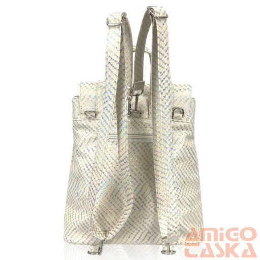 Zellia Női Hátizsák Td22013 Beige - Színes Hologram -