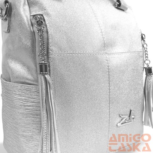 Zellia Női Hátizsák 24122 Ezüst - Monaco-Diamond -
