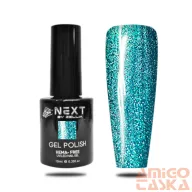   Next By Zellia Gél Lakk 10Ml - Hema / Tpo Free - ZB-131 - Sarkifény -Kékeszöld Arany Ezüst Csillámos