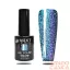 Next By Zellia Gél Lakk 10Ml - Hema / Tpo Free - ZB-132 Éjfény -Fekete Halvány Alapban Zöld-Kék Csillámok