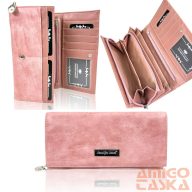   Jennifer Jones Női Pénztárca 1109-7 Púder - Nagy Méret - Cipzáros Aprótartóval