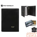Peterson Férfi Bőr Pénztárca N104-Vt Black