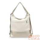 Zellia Női Válltáska/Hátizsáká Alakítható 19010 Beige-Arany - Brw-Ch -