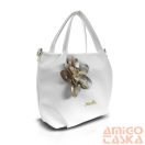 Zellia Női Válltáska Zlb324-F Fehér - Virág Dísszel -