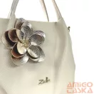 Zellia Női Válltáska Zlb324-F Beige - Virág Dísszel -