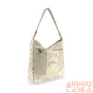 Zellia Női Válltáska ZLB399 Beige-Arany - Leaf -