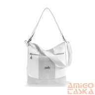 Zellia Női Válltáska ZLB399 Fehér-Ezüst - Ch -