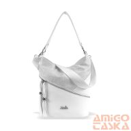 Zellia Női Válltáska ZLB400 Fehér-Ezüst