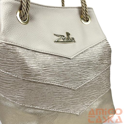 Zellia Női Válltáska 24056 Beige-Arany - Brw-Groove -