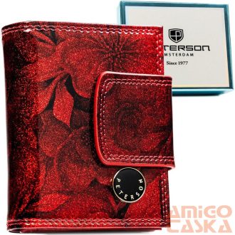   Peterson Női Bőr Pénztárca Ptn Ps329-Fds-1909 Red - Piros