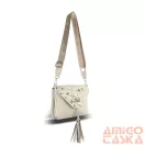 Zellia Női Oldaltáska 24104 Beige-Arany - Leaf -