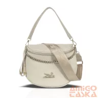 Zellia Női Oldaltáska 23050 Beige - Arany K.