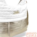 Zellia Női Válltáska/Hátizsáká Alakítható 22007 Fehér-Arany - Ss -