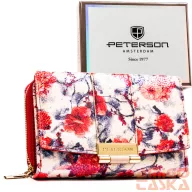   Peterson Női Pénztárca Echo Ptn 0015-Bky-9587 White-Red - Fehér-Piros