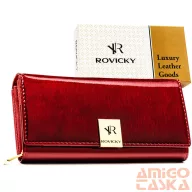Rovicky Női Bőr Pénztárca Rh-20A-1-Sh-R-5159 Red - Piros