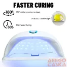 Nagy Teljesítményű, 268 W-Os Gél Uv Led-Es Körömlámpa - 57 Led-Del - Sun S5 - Rosegold
