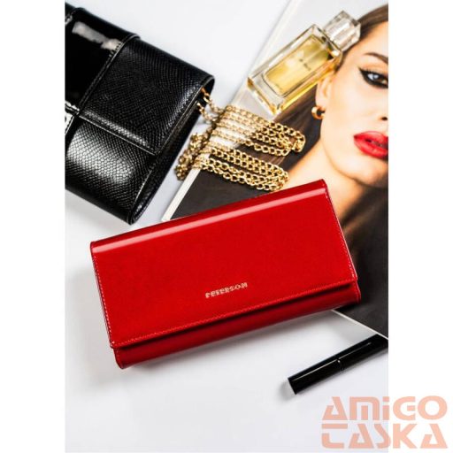 Peterson Női Bőr Pénztárca Ptn 42106-Saf-8584 Red - Piros