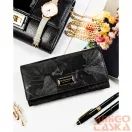 Peterson Női Pénztárca - Echo És Természetes Bőr Ptn Ps401-Mlf-2463 Black - Fekete