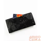Peterson Női Pénztárca - Echo És Természetes Bőr Ptn Ps401-Mlf-2463 Black - Fekete