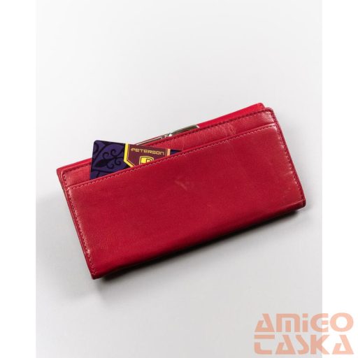 Peterson Női Bőr Pénztárca Ptn Ka-23-4351 Red