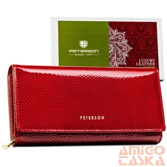 Peterson Női Bőr Pénztárca Ptn 42106-Dsl-2813 Red