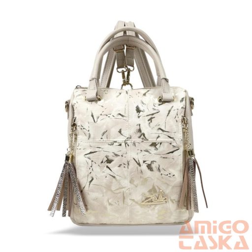 Zellia Női Hátizsák 24122 Beige - Gold Leaf -