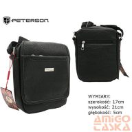 Peterson Férfi Oldaltáska Ptn 1117-Macro-0310 Black