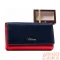 Peterson Női Bőr Pénztárca Ptn Ka-19-4221 Navy/Red - Sötét Kék-Piros