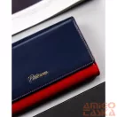 Peterson Női Bőr Pénztárca Ptn Ka-19-4221 Navy/Red - Sötét Kék-Piros