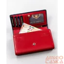Peterson Női Bőr Pénztárca Ptn Ka-19-4221 Navy/Red - Sötét Kék-Piros