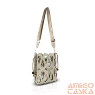 Zellia Női Oldaltáska 26040 Beige-Arany