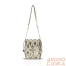 Zellia Női Oldaltáska 26040 Beige-Arany