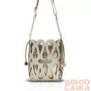 Zellia Női Oldaltáska 26040 Beige-Arany