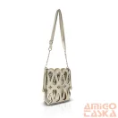 Zellia Női Oldaltáska 26040 Beige-Arany